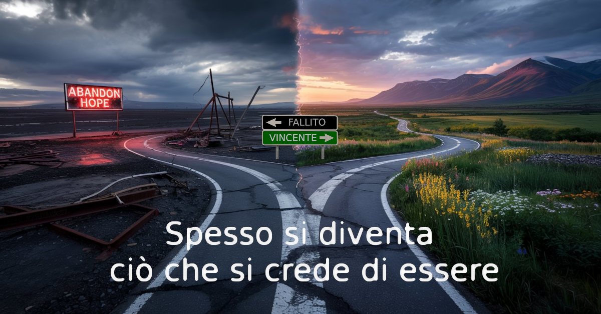 Spesso si diventa ciò che si crede di essere